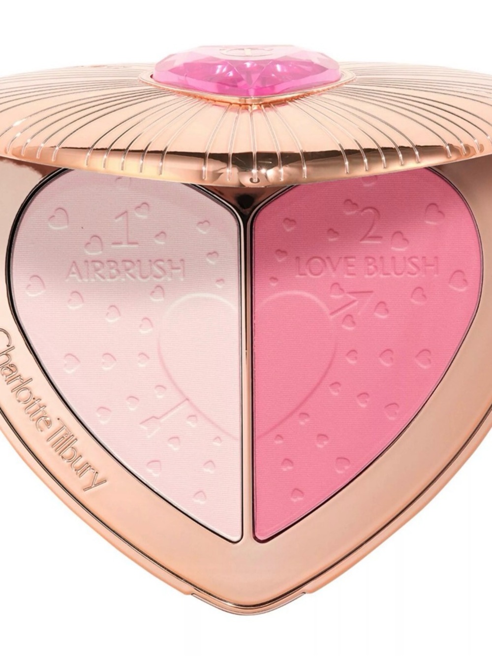 Charlotte Tilbury Roseheart Dual Blush & Airbrush Highlighter - Soft Pink Duo